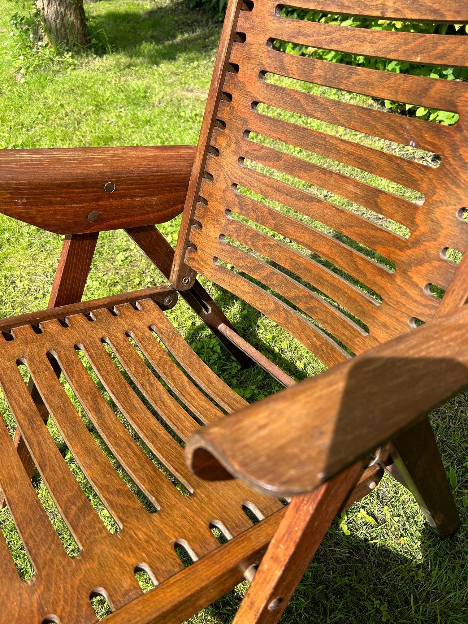 Mid-20th Century Folding armchairs Rex by Niko Kralj, Slovenia, 1960s. For Sale