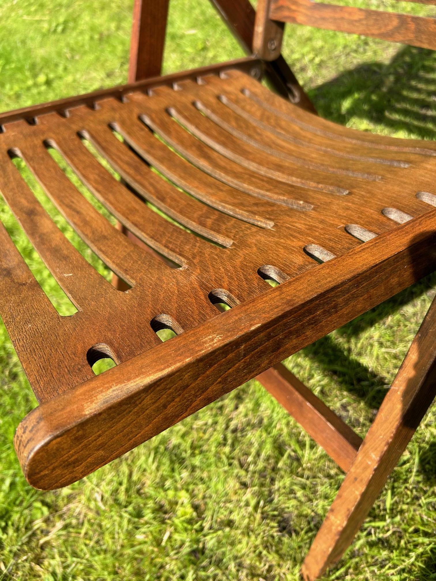 Wood Folding armchairs Rex by Niko Kralj, Slovenia, 1960s. For Sale