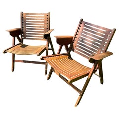 Folding armchairs Rex by Niko Kralj, Slovenia, 1960s.