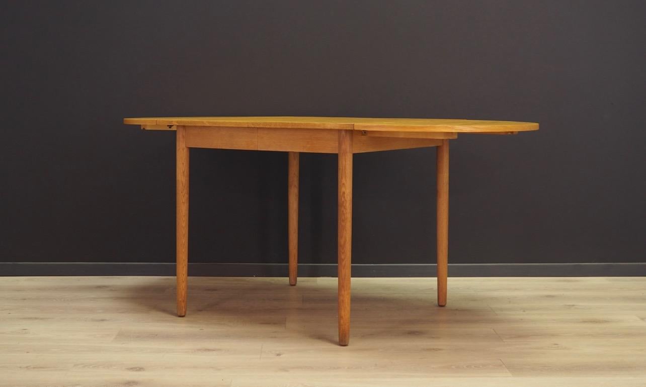 Mid-Century Modern Folding Ash Table Danish Design, 1970s For Sale