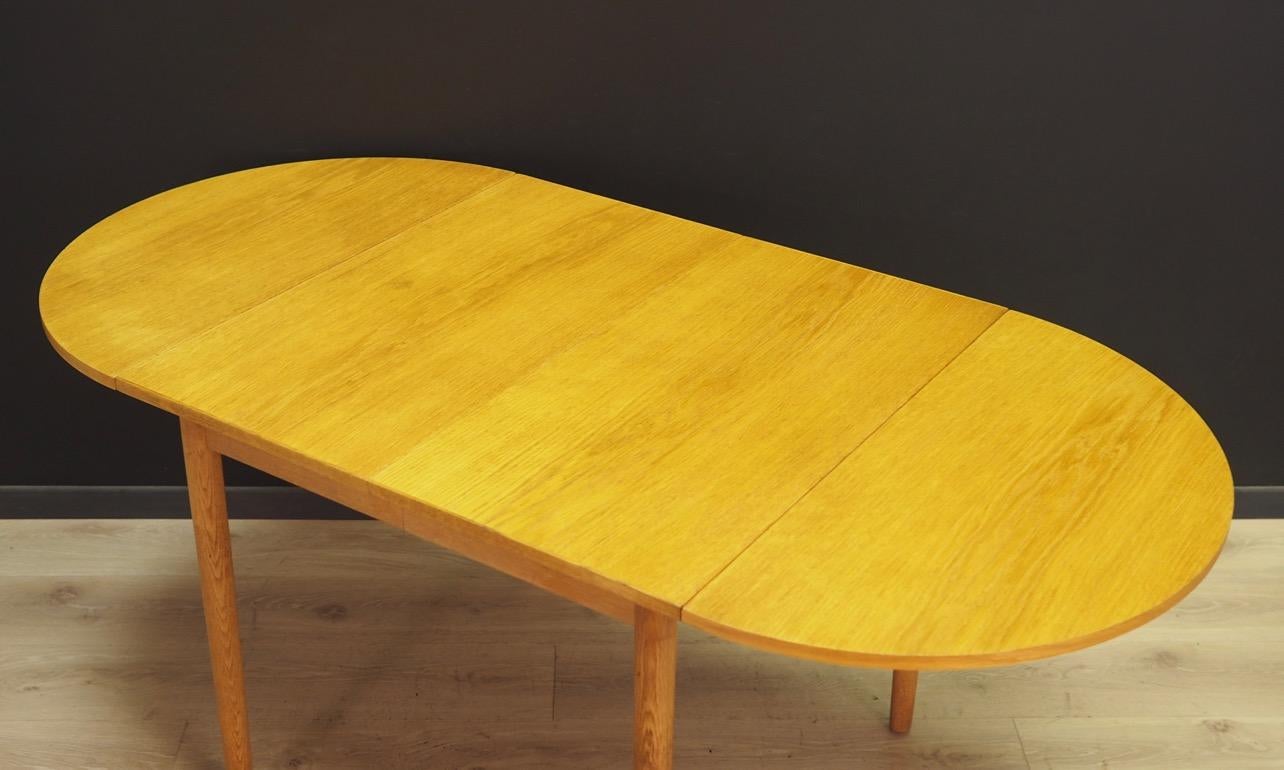 Scandinavian Folding Ash Table Danish Design, 1970s For Sale