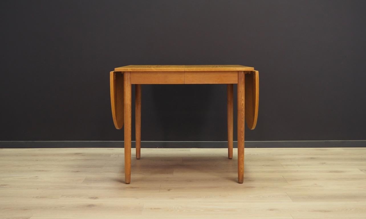 Veneer Folding Ash Table Danish Design, 1970s For Sale