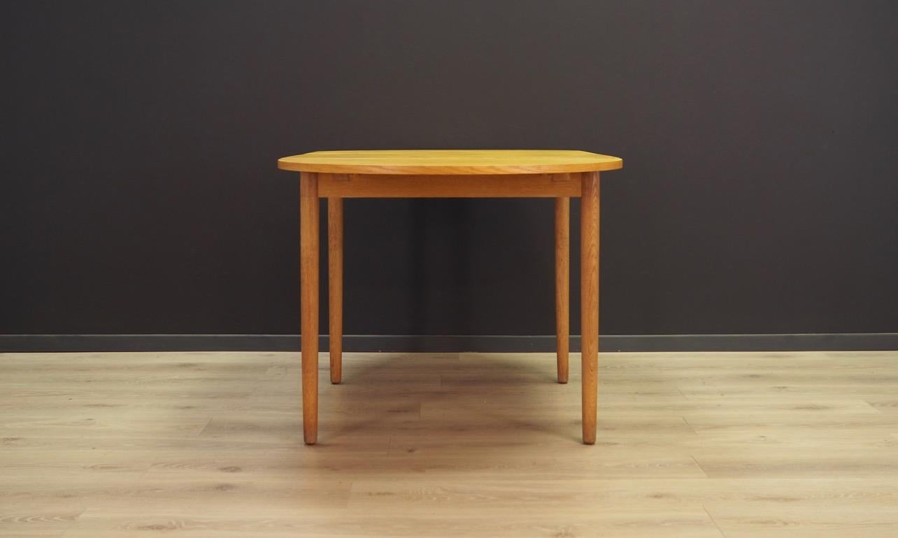 Late 20th Century Folding Ash Table Danish Design, 1970s For Sale