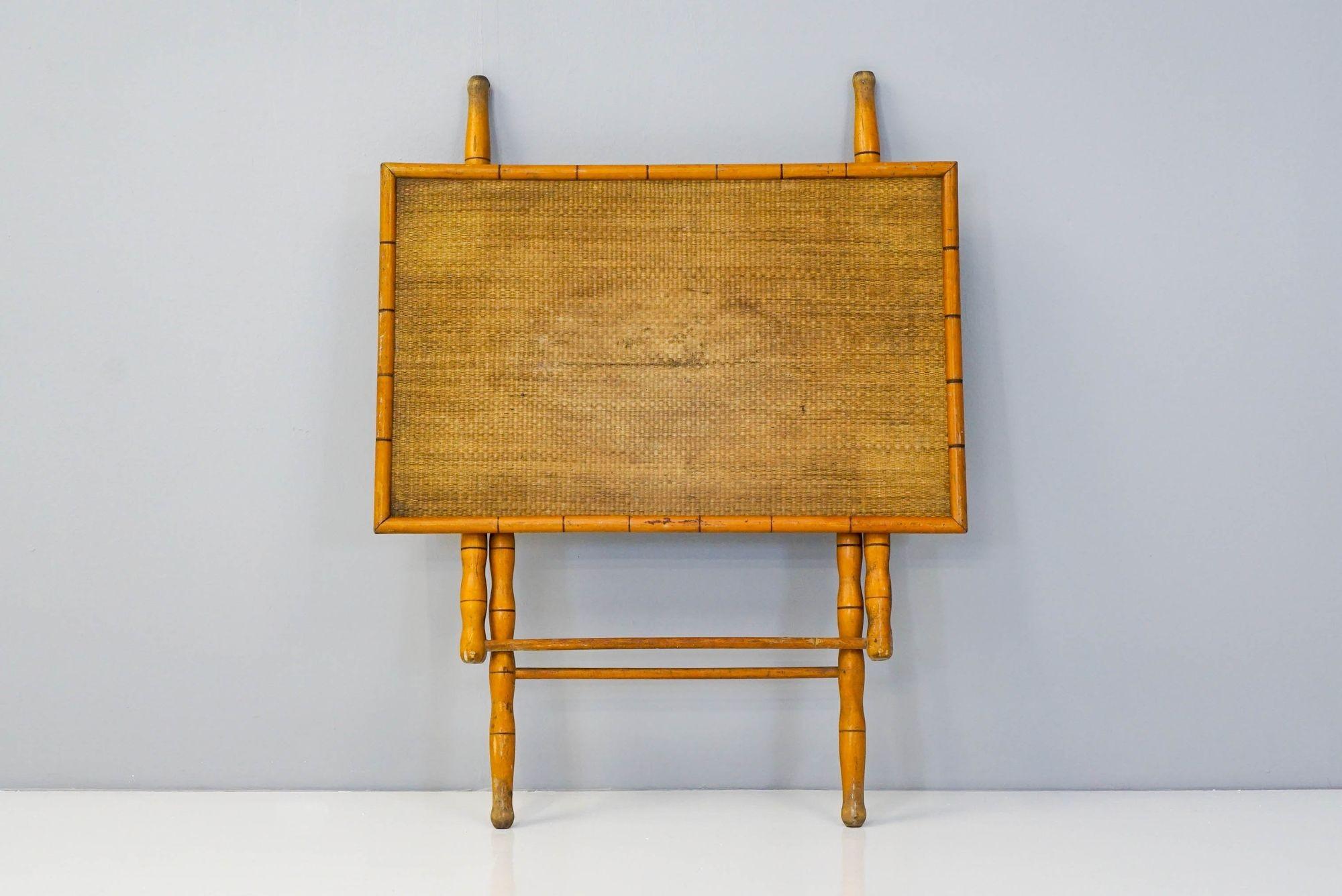 Mesa plegable de bambú en venta 2