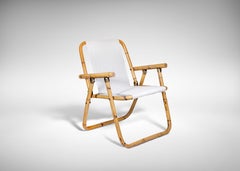 Sedia a sdraio pieghevole Bambu, Italia 1960