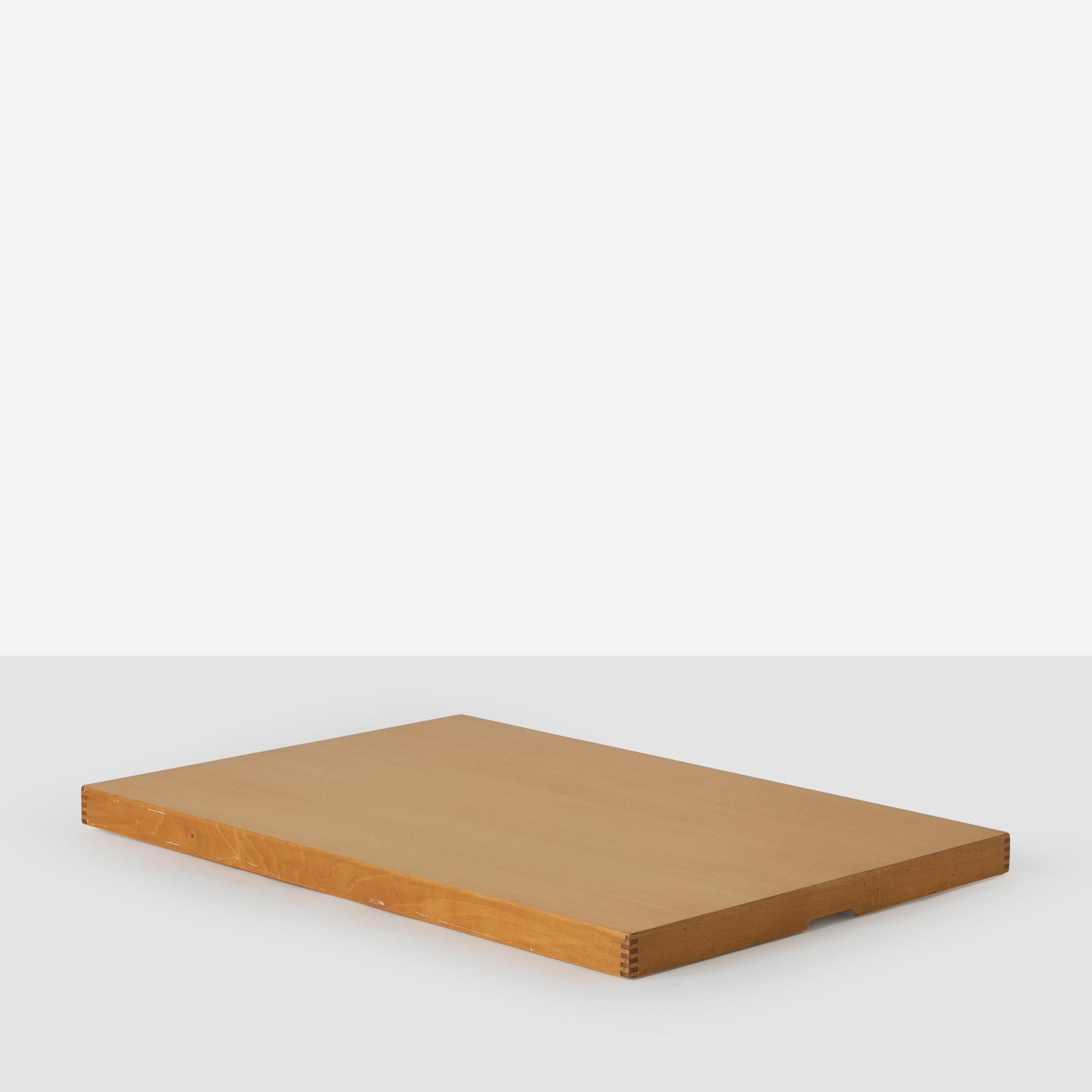 Folding Beech Table by Mogens Koch for Rud Rasmussen In Good Condition For Sale In San Francisco, CA