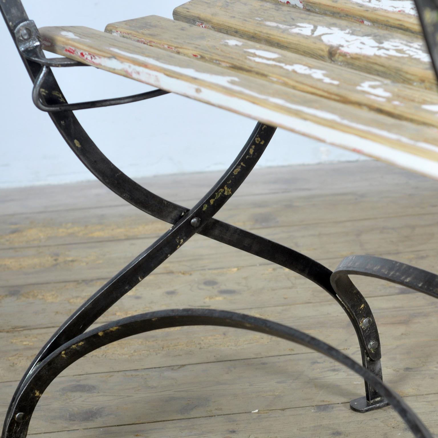 Folding bench, circa 1900 For Sale 6