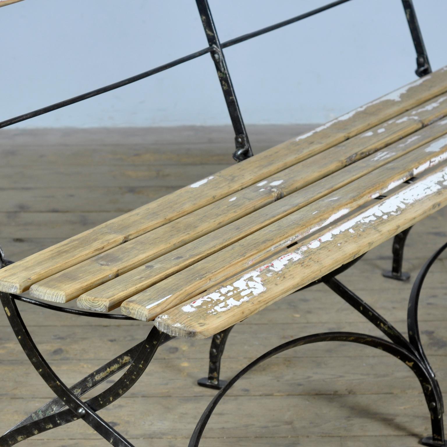 Folding bench, circa 1900 For Sale 8