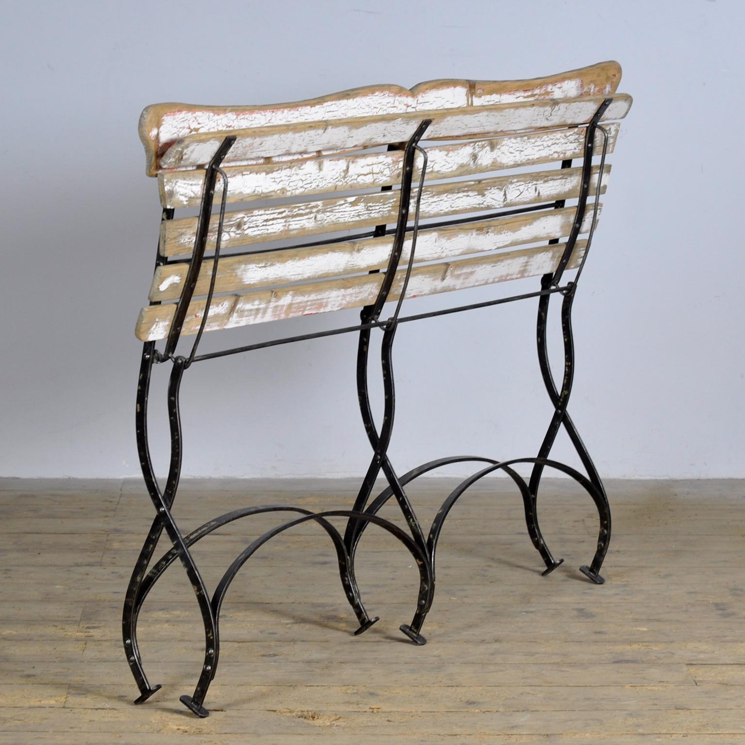Folding bench, circa 1900 For Sale 9