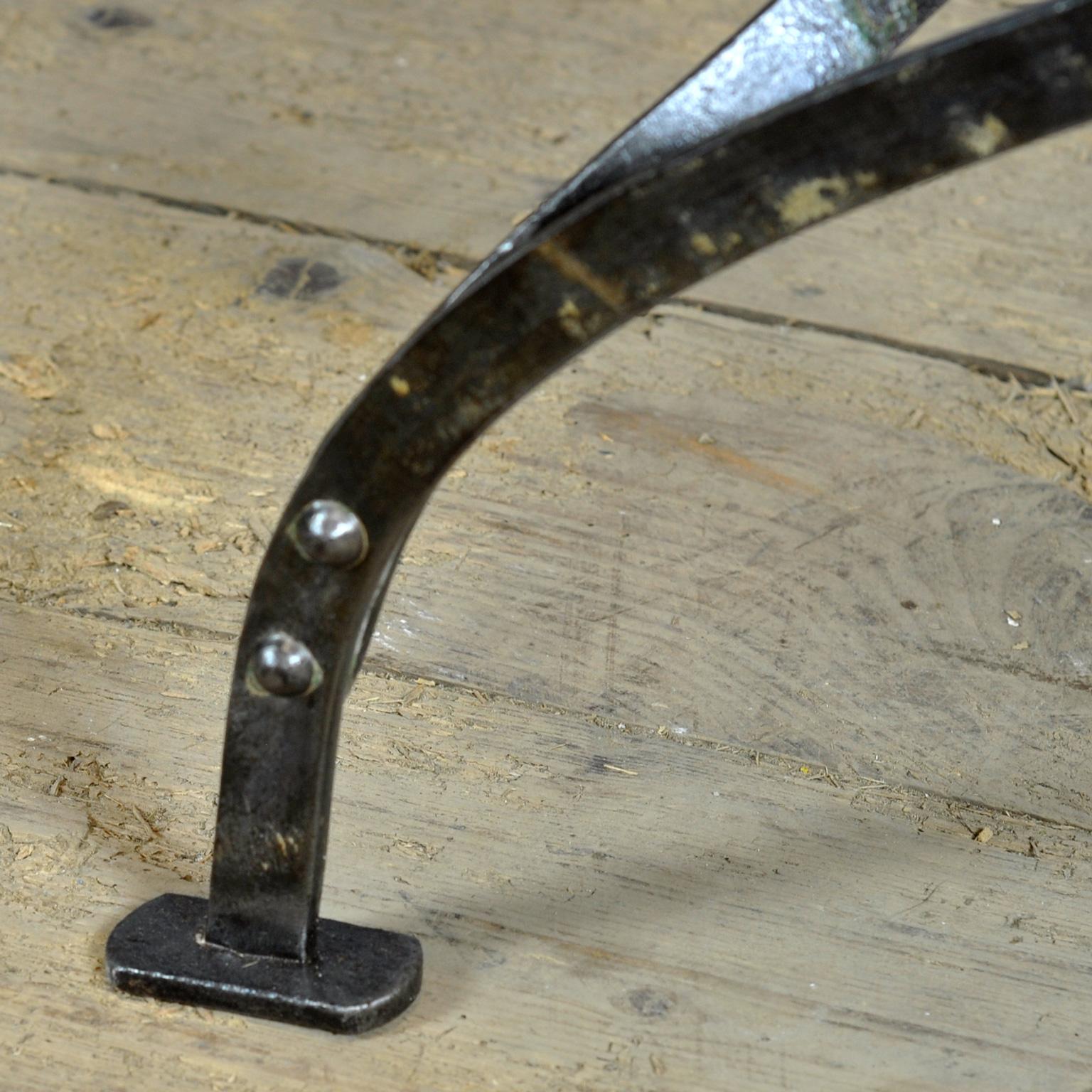 Iron Folding bench, circa 1900 For Sale