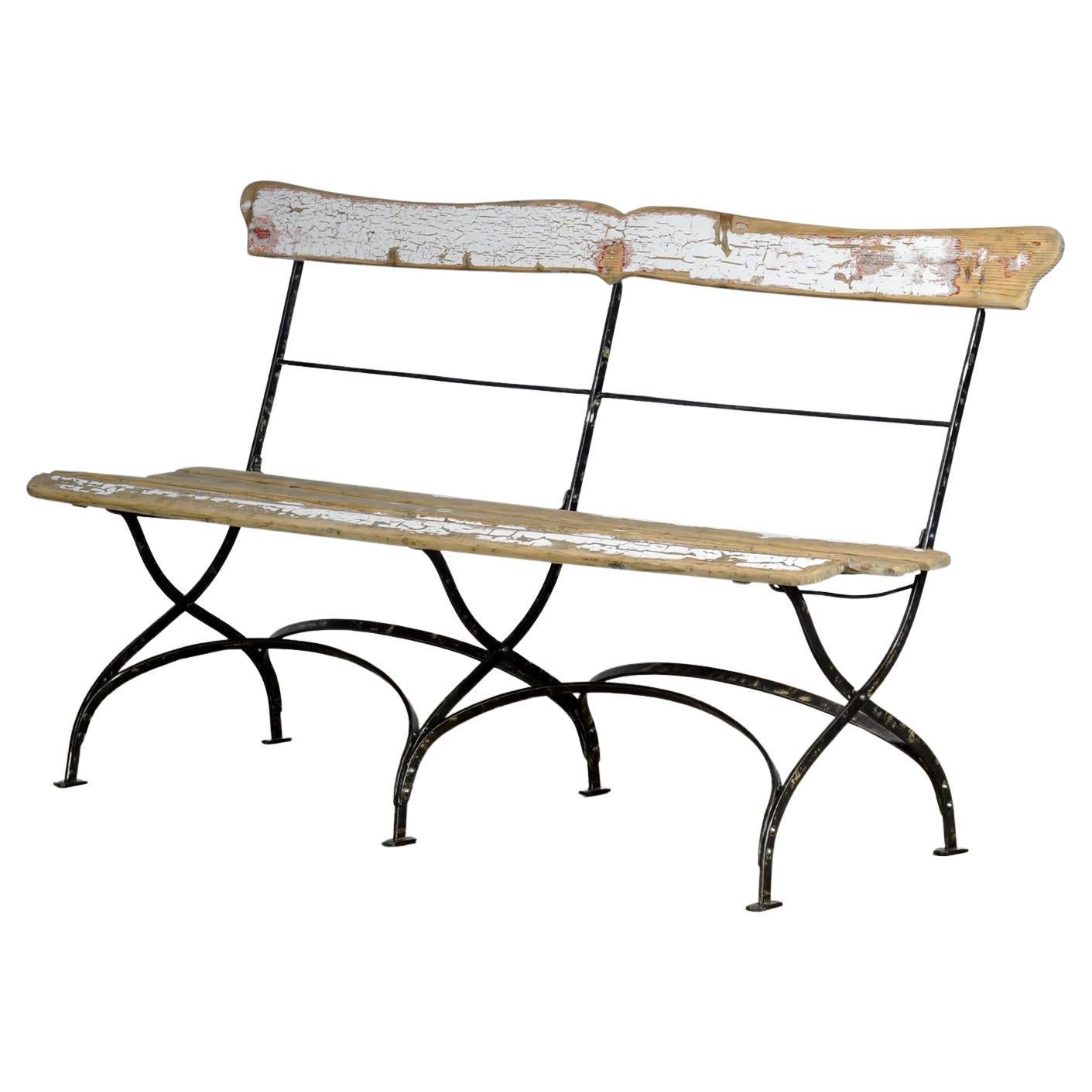 Folding bench, circa 1900