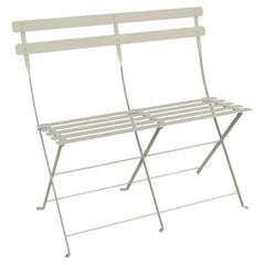 Folding bench Fermob Bistro 2-Seater ottoman - Clay Grey