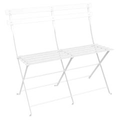 Folding bench Fermob Bistro 2-Seater ottoman - Cotton White