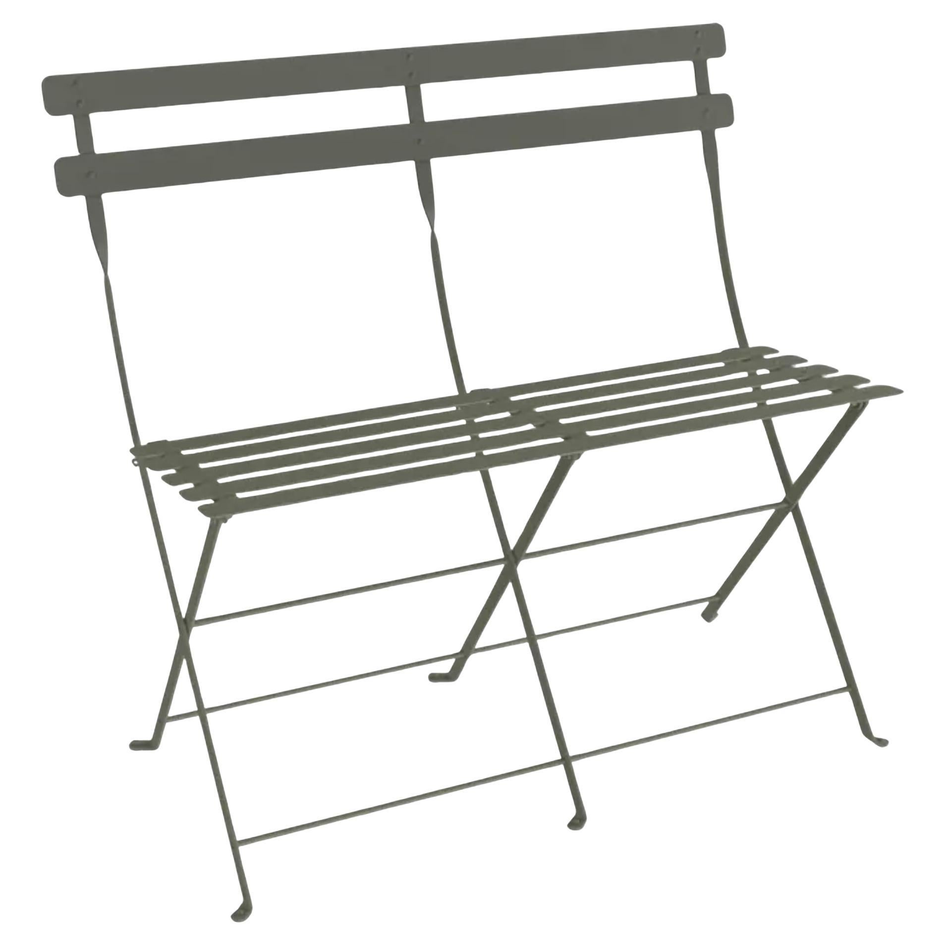 Folding bench Fermob Bistro 2-Seater ottoman - Rosemary