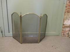 Folding Brass and Iron Fire Guard This is a very useful spark guard