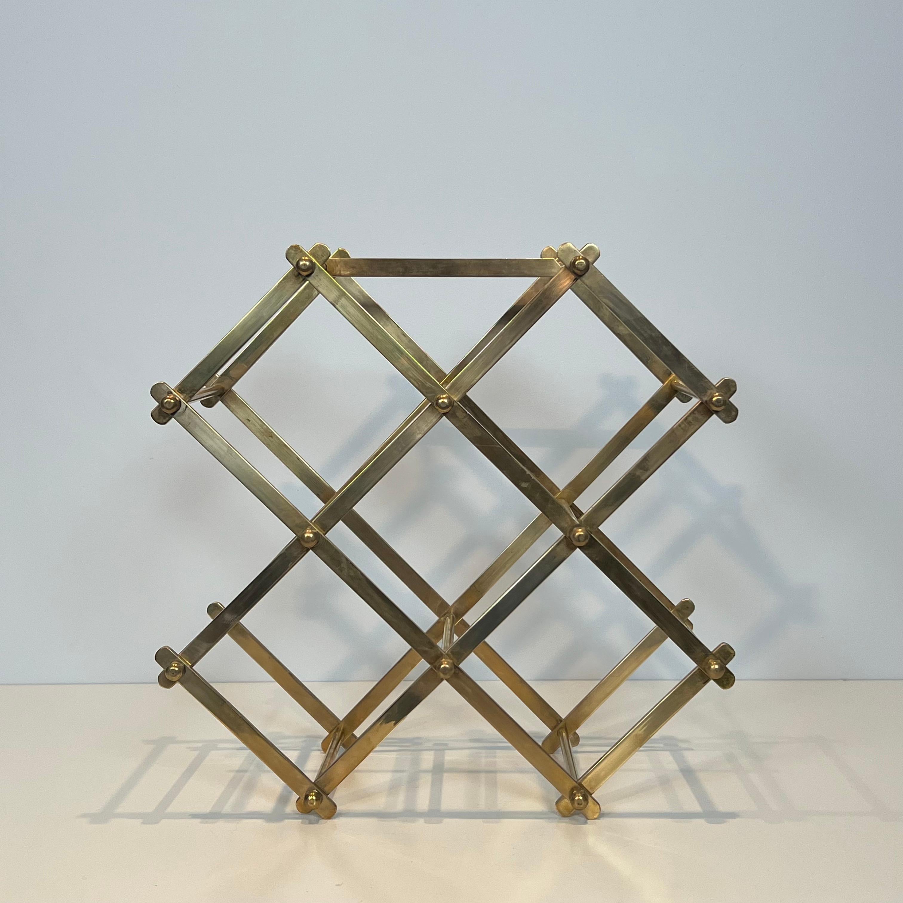 Folding Brass Bottles Holder For Sale 10