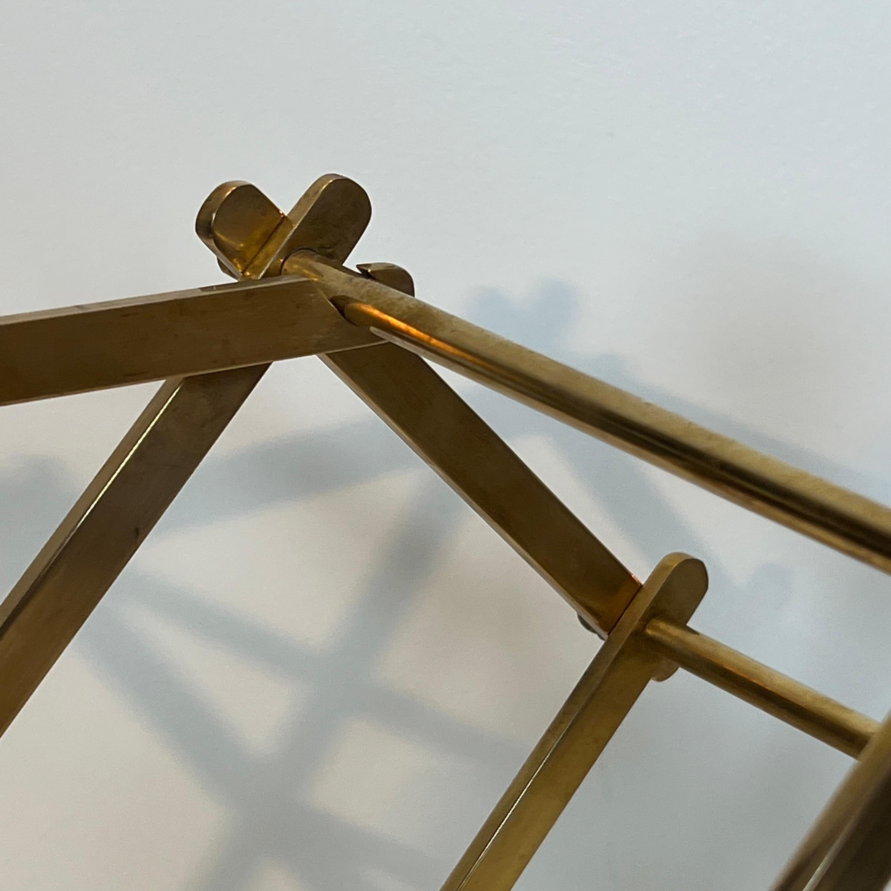 Folding Brass Bottles Holder For Sale 3