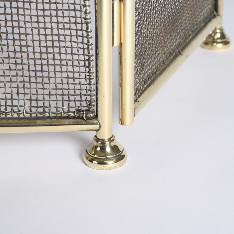 Folding Brass Fire Guard at 1stDibs | folding fire guard
