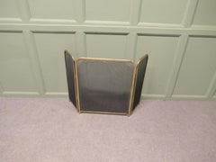 Folding Brass Mesh Fire Guard, Spark Guard This is a handsome Fireguard