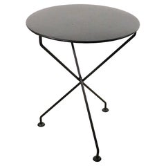 Table de jardin ou de patio pliante pour café et salle à manger en fer forgé et acier