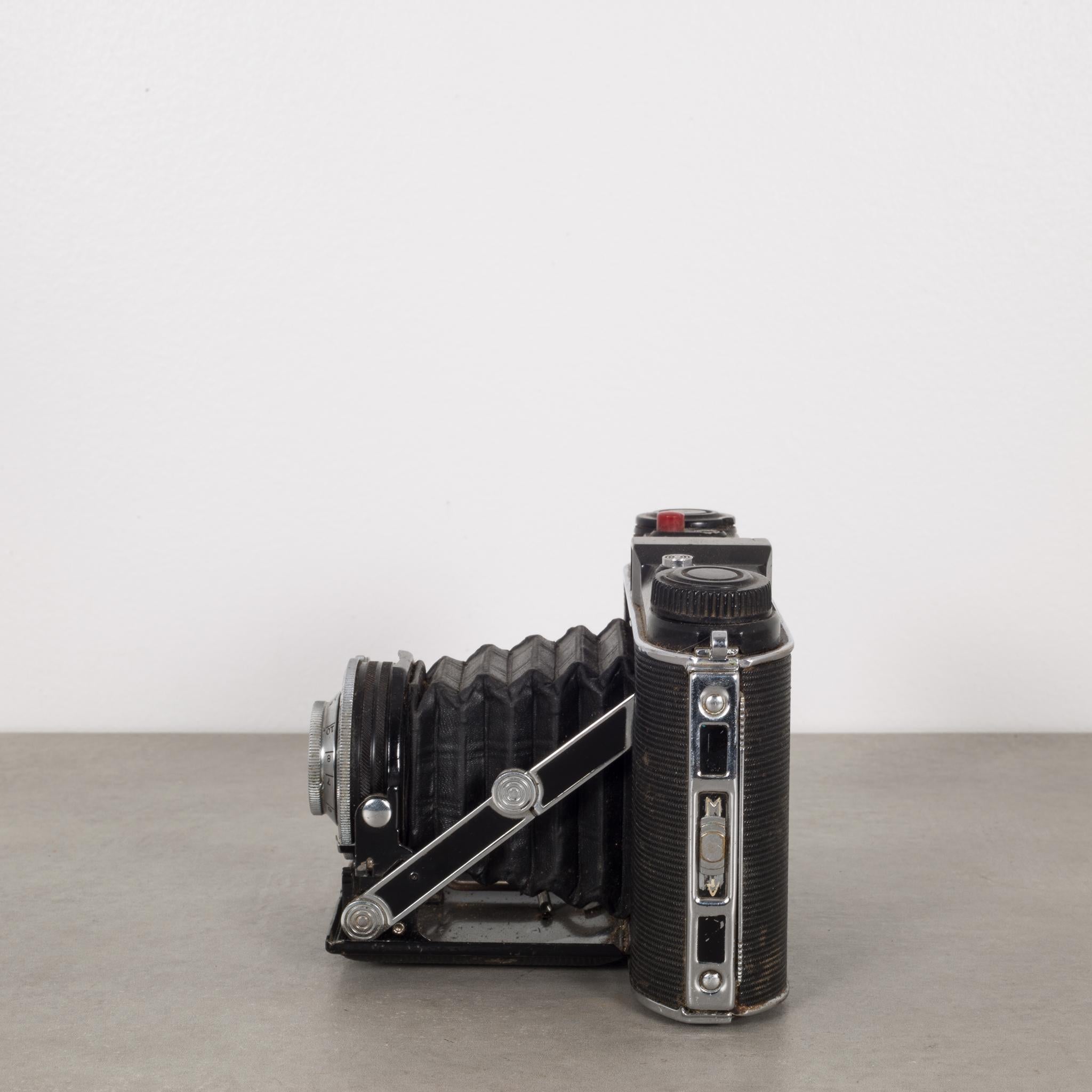 About:

This is an original folding camera from the 1930s by AGFA for the American market. All the functions seem to be in order and there is no mold on the lens, however the camera is untested.

 Creator AGFA
Date of manufacture circa