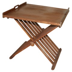 Table à plateau Campaigner pliante par Kipp Stewart et Stewart McDougal pour Drexel