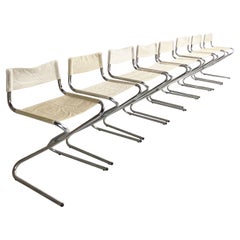 Folding Canvas and Chrome Tubular ‘Z’ Chair by Erik Magnussen, c.1960