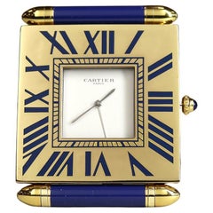 Used Folding Cartier Desk Alarm Clock