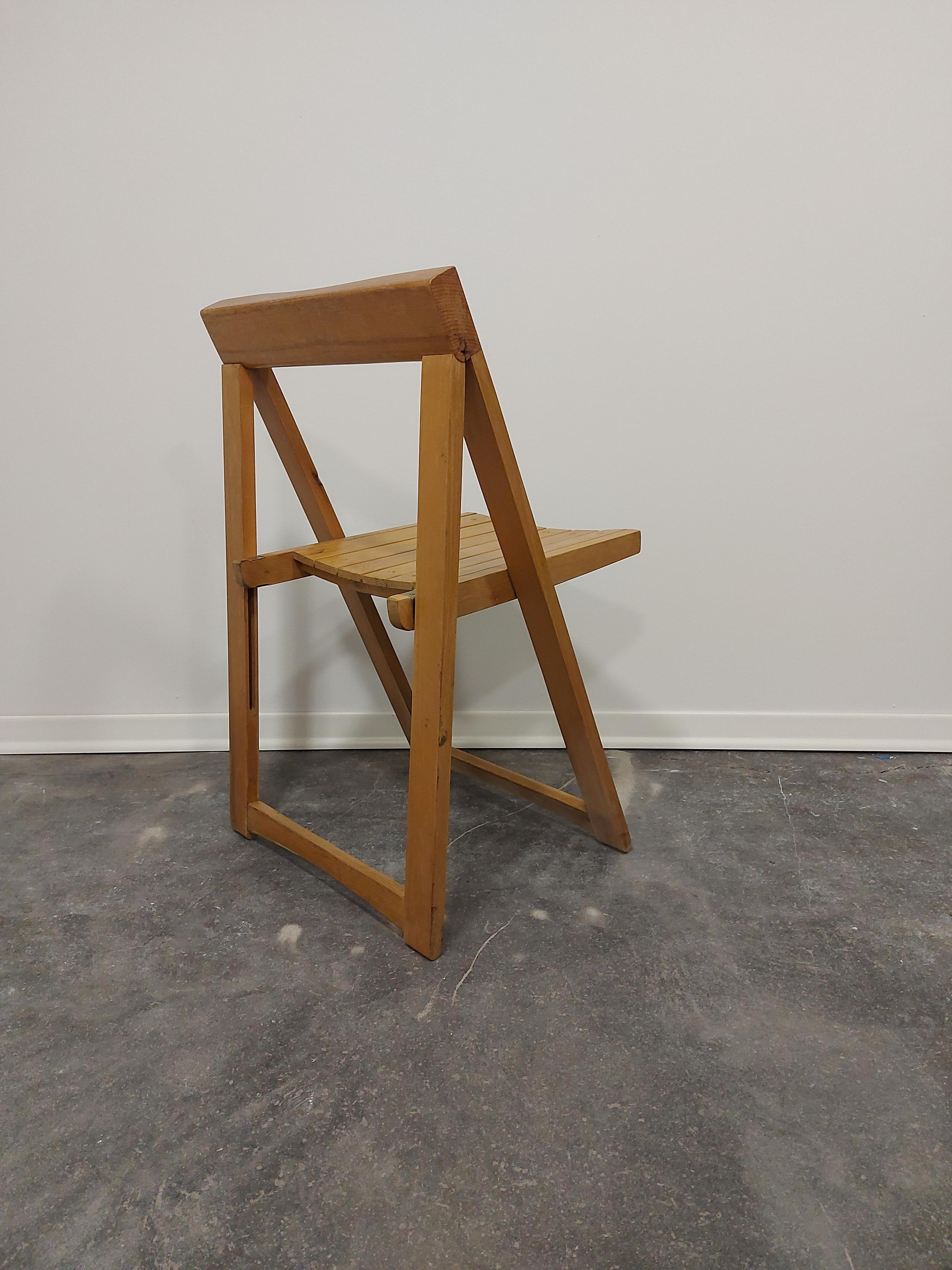 Klappbarer Stuhl von Aldo Jacober, 1970er Jahre, 1 von 4 Stück im Angebot 3