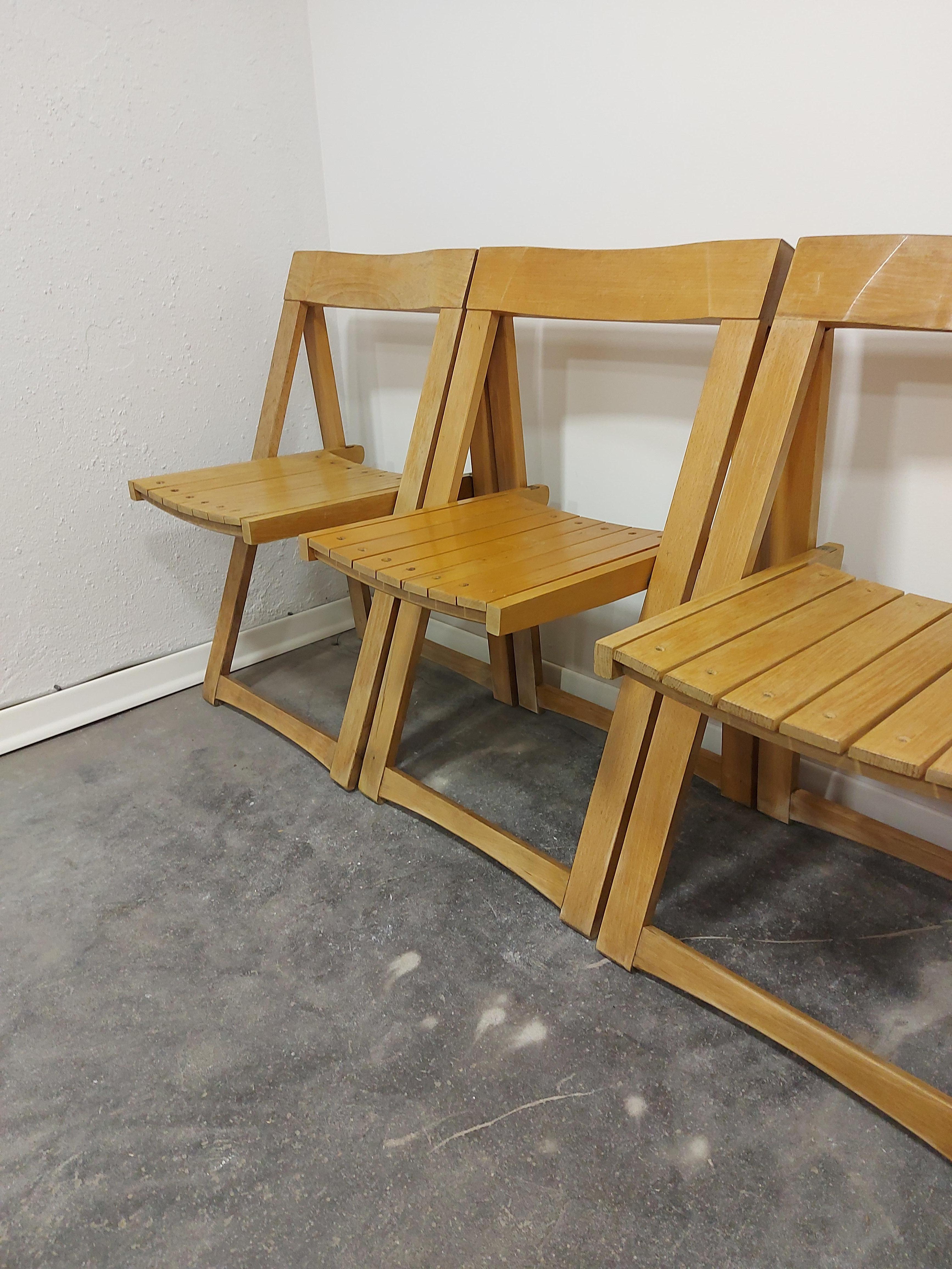 Klappbarer Stuhl von Aldo Jacober, 1970er Jahre, 1 von 4 Stück (Moderne der Mitte des Jahrhunderts) im Angebot