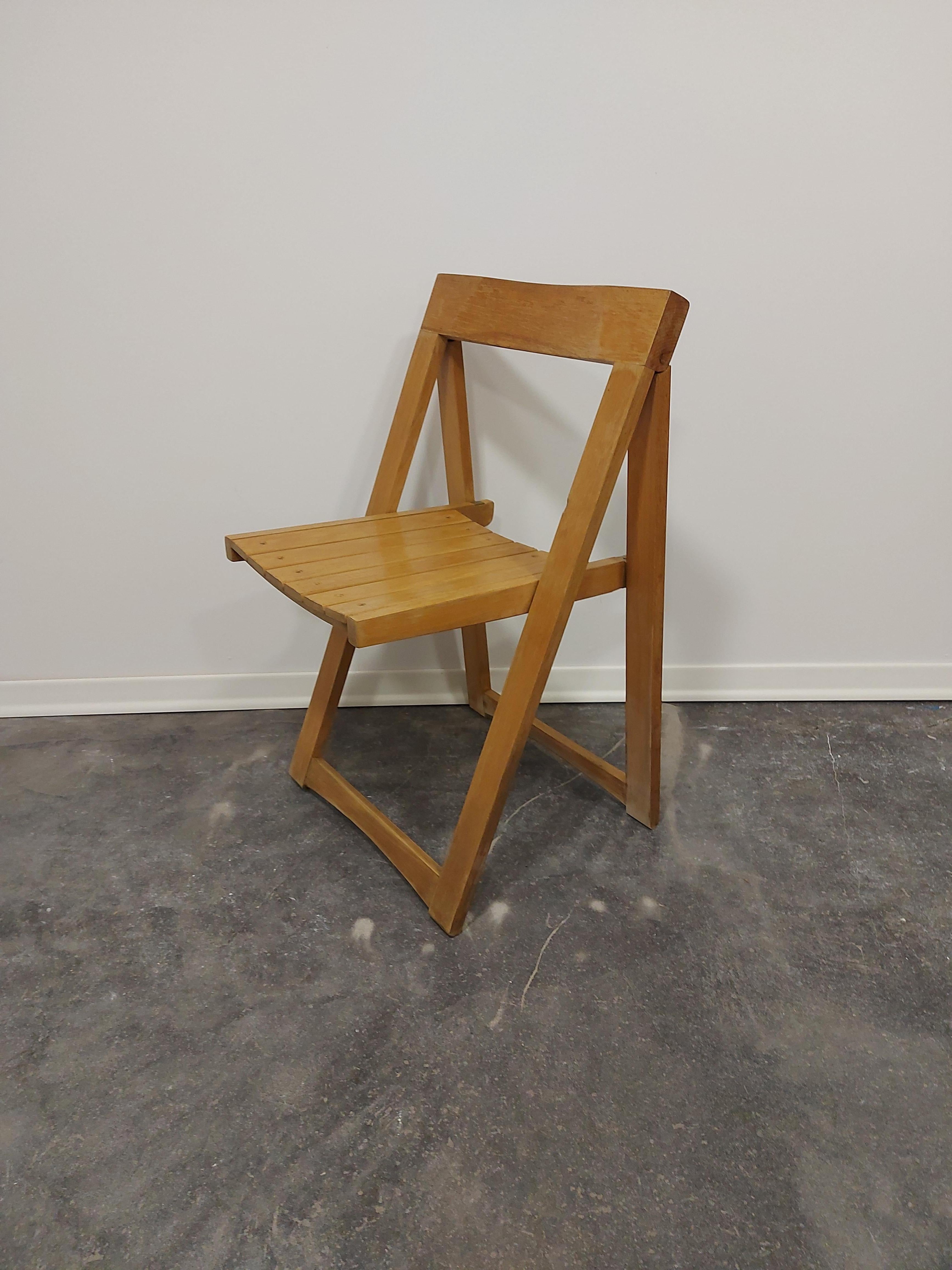 Klappbarer Stuhl von Aldo Jacober, 1970er Jahre, 1 von 4 Stück im Angebot 1
