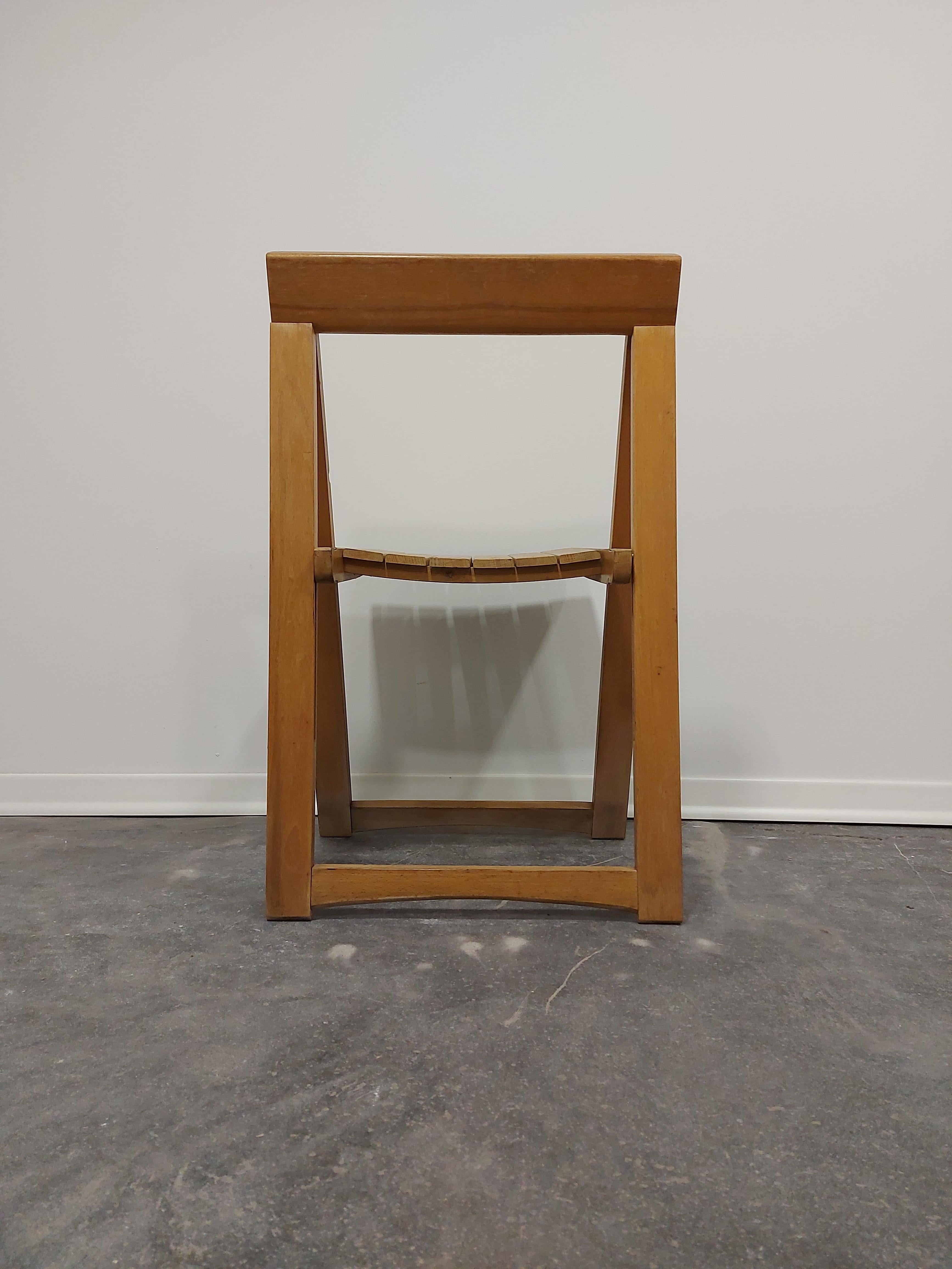 Klappbarer Stuhl von Aldo Jacober, 1970er Jahre, 1 von 4 Stück im Angebot 2