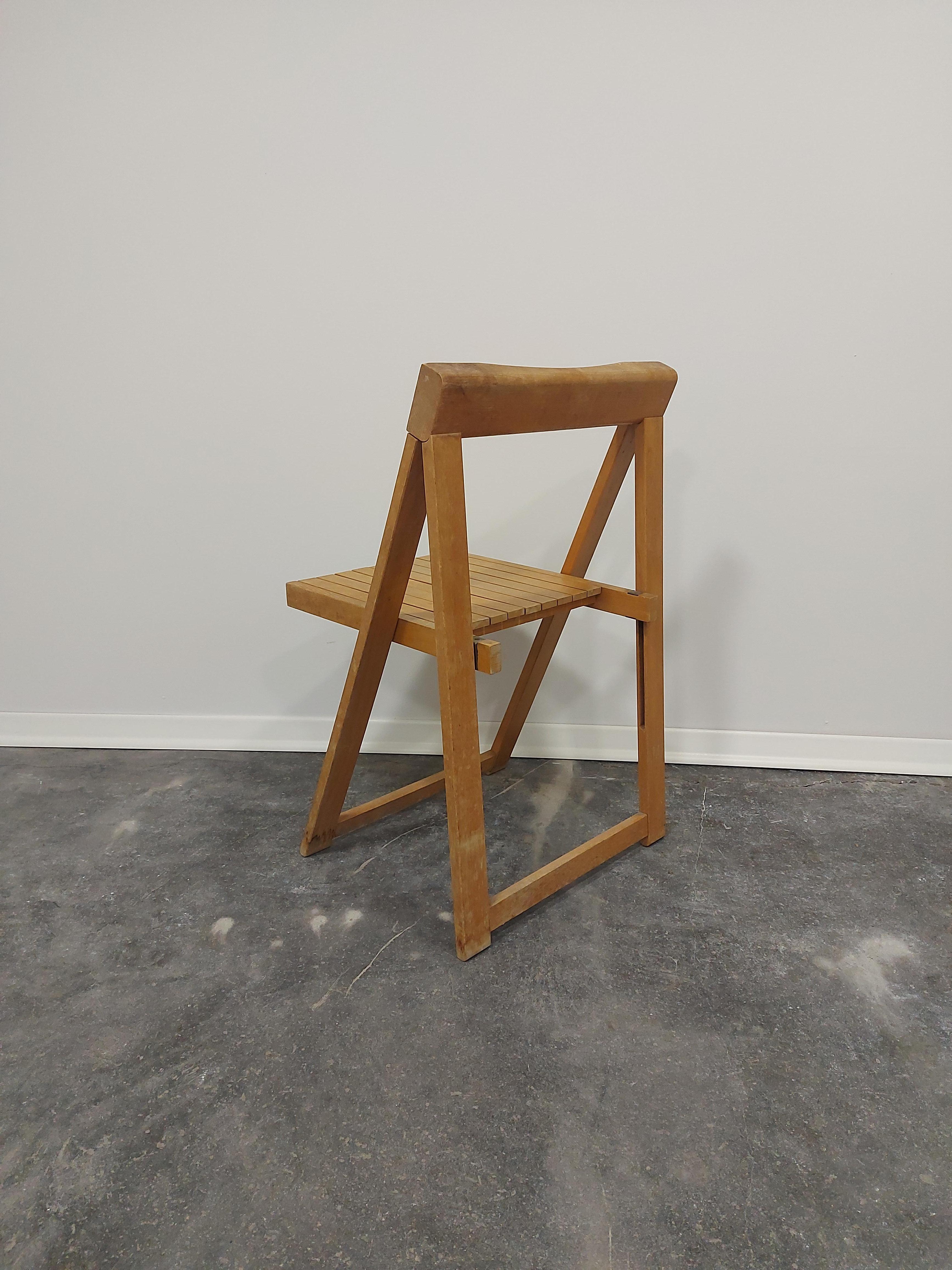 Slovenian Folding Chair by Aldo Jacober, 1970s For Sale