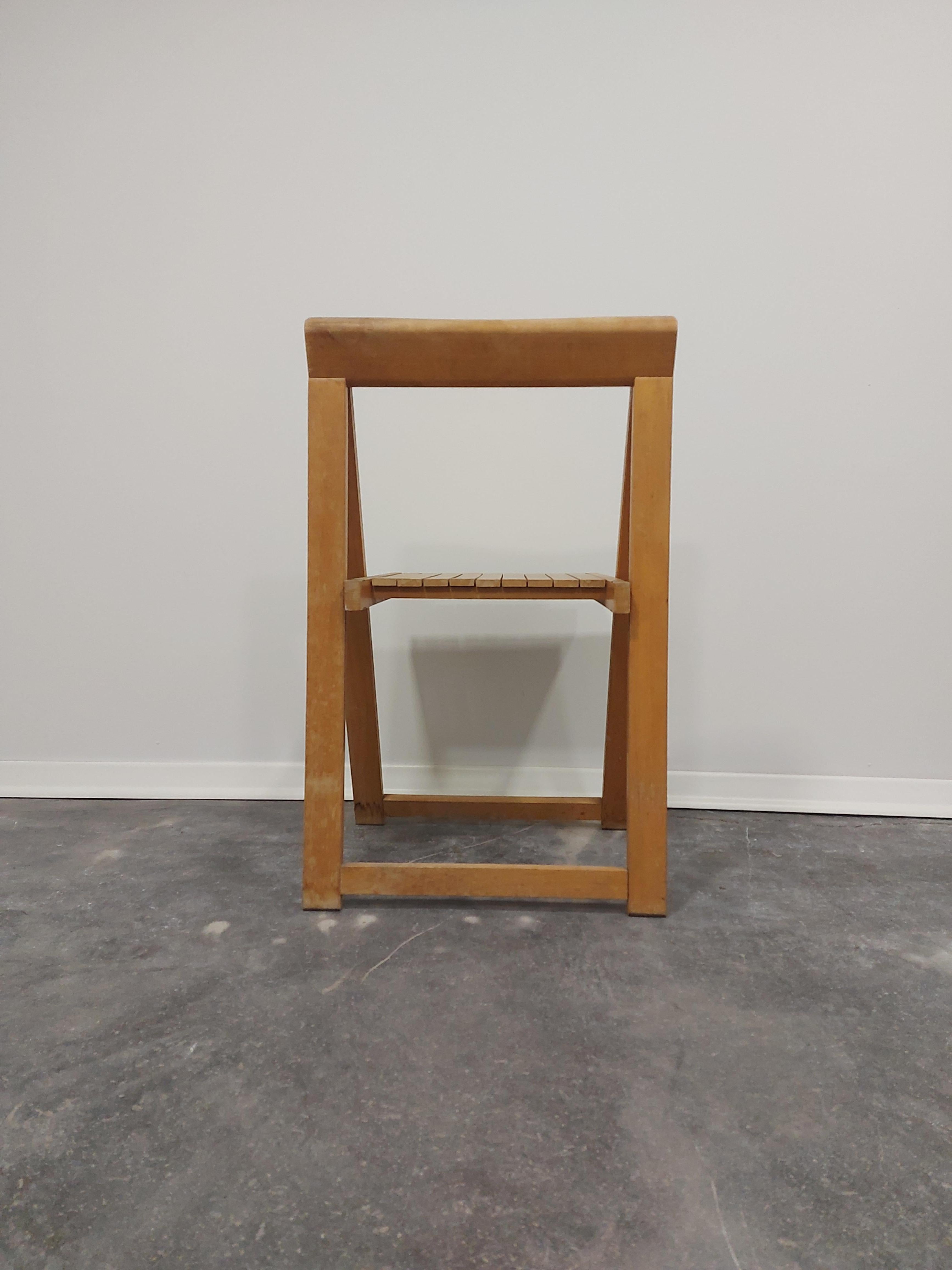 Late 20th Century Folding Chair by Aldo Jacober, 1970s For Sale