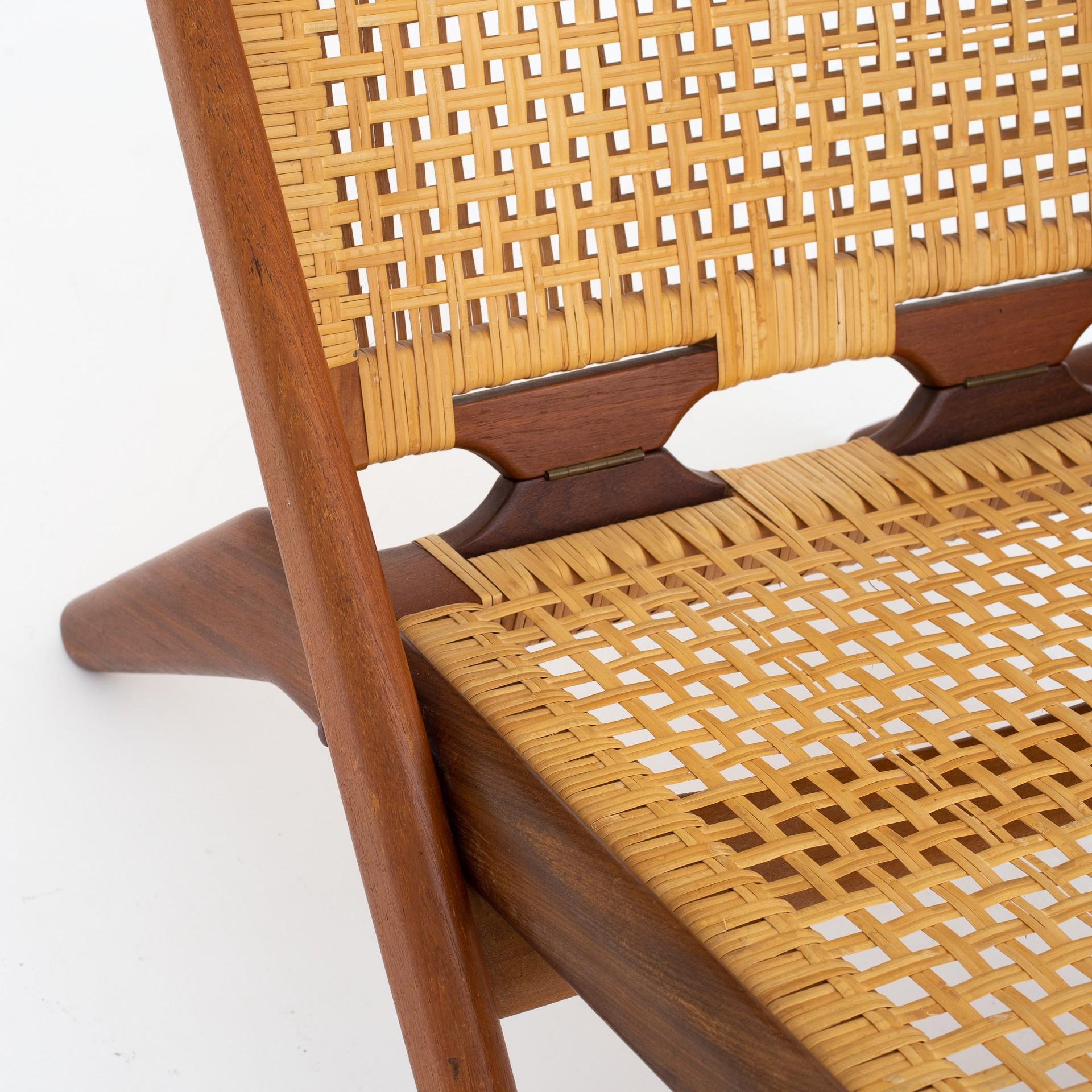 Oiled Folding Chair by Arne Hovmand-Olsen