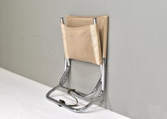 Folding chair by or in the style of Börje Johanson in Canvas, Scandinavia 1970's
