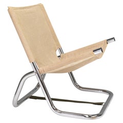 Folding chair by or in the style of Börje Johanson in Canvas, Scandinavia 1970's