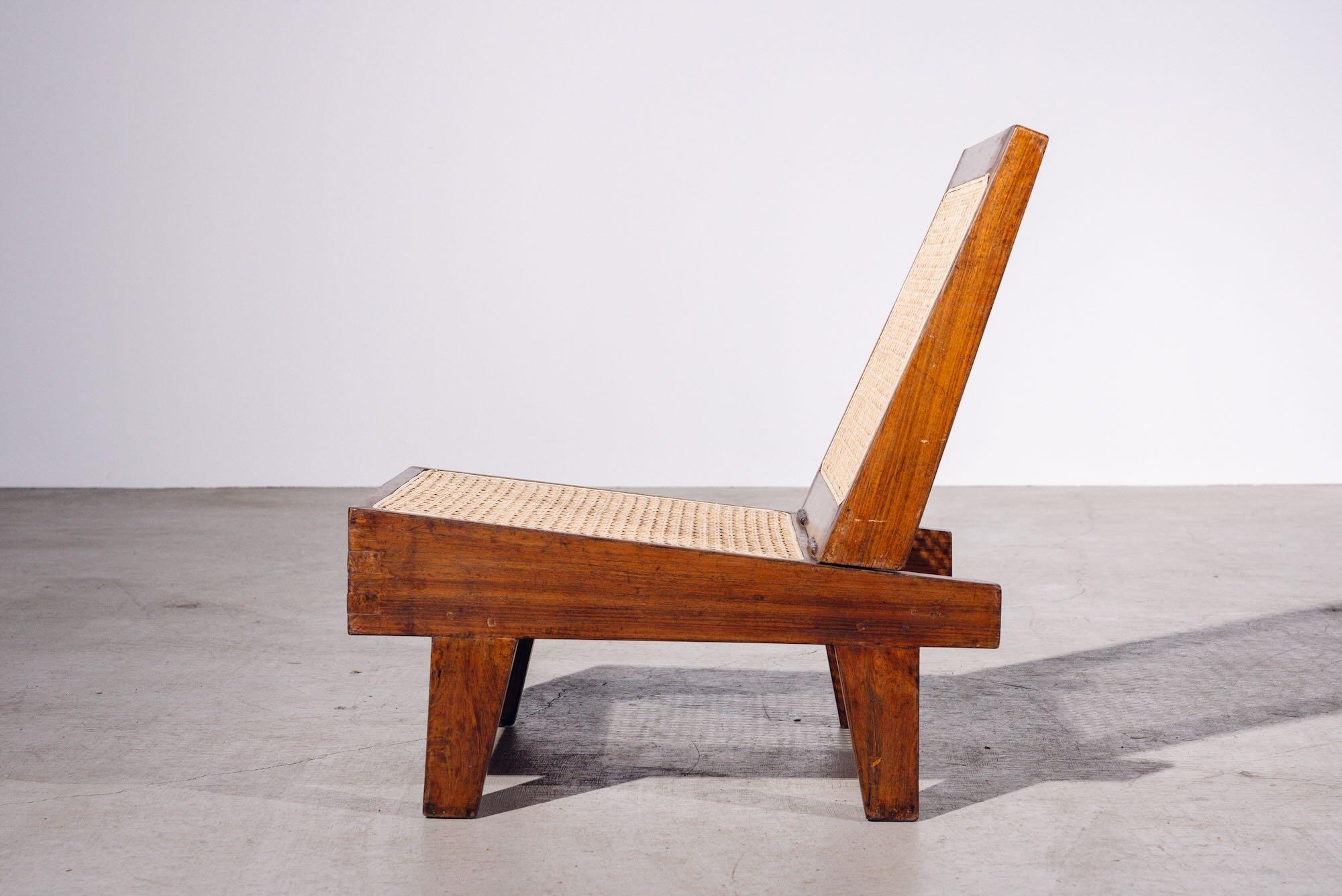 Indian Folding Chair by Pierre Jeanneret for Chandigarh, India, Circa 1960 For Sale