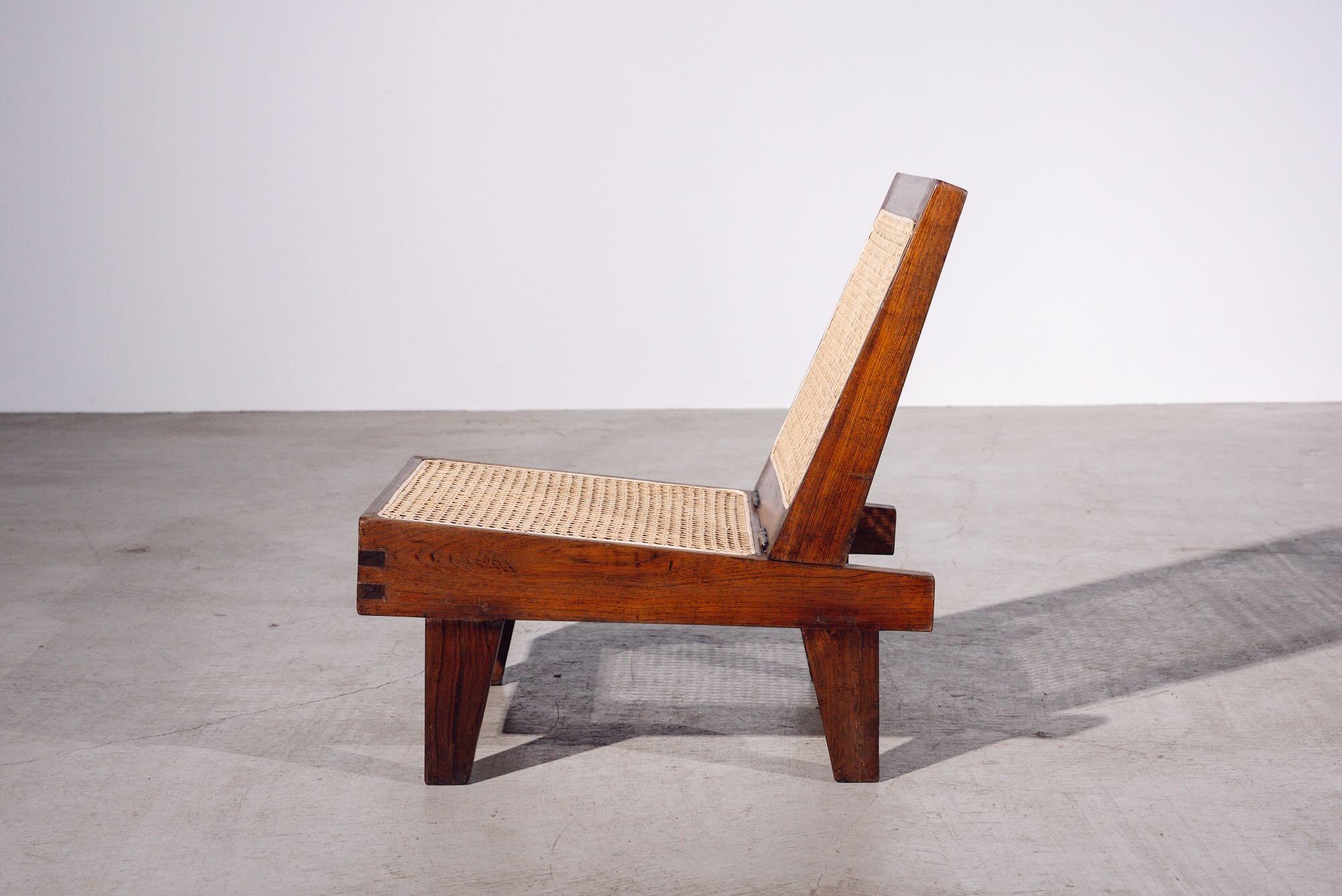 Indian Folding Chair by Pierre Jeanneret for Chandigarh, India, Circa 1960 For Sale