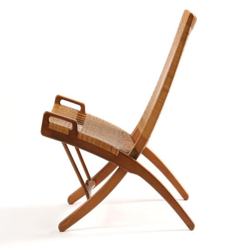 Chaise pliante de Hans J. Wegner pour Johannes Hansen, 1949 État moyen - En vente à Sagaponack, NY