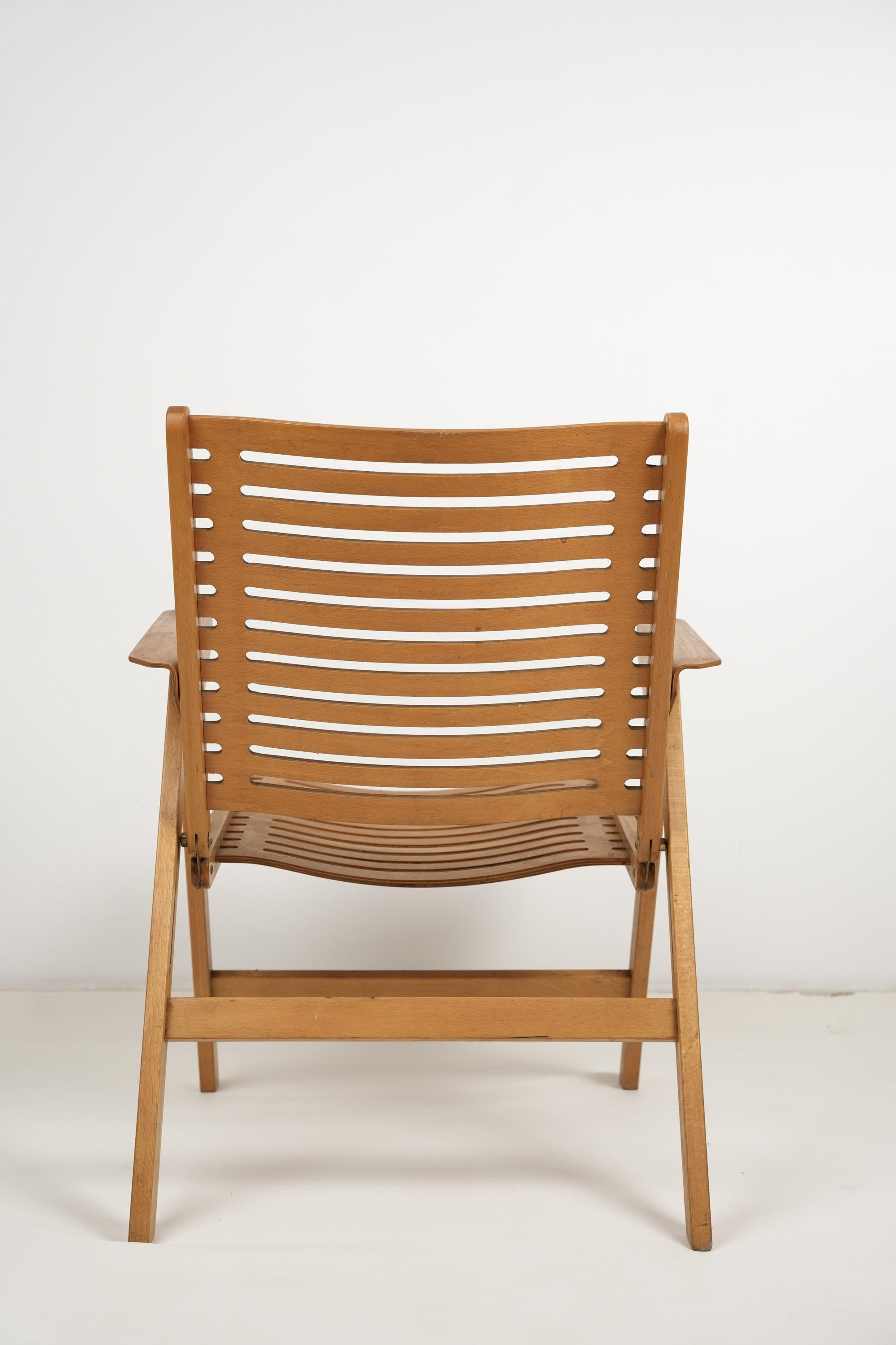 Slovenian Folding Chair REX By Niko Kralj for Stol Kamnik Yugoslavia 1950s For Sale