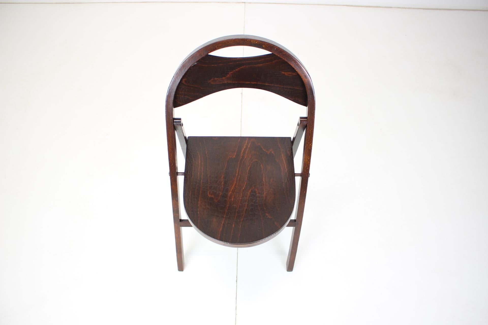 Mid-Century Modern Folding Chair, Thonet, 1920's For Sale
