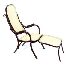 Folding Chair with Footstool Thonet No. 1, 1887-1910