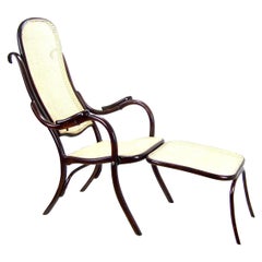 Folding Chair with Footstool Thonet No. 1, 1887-1910