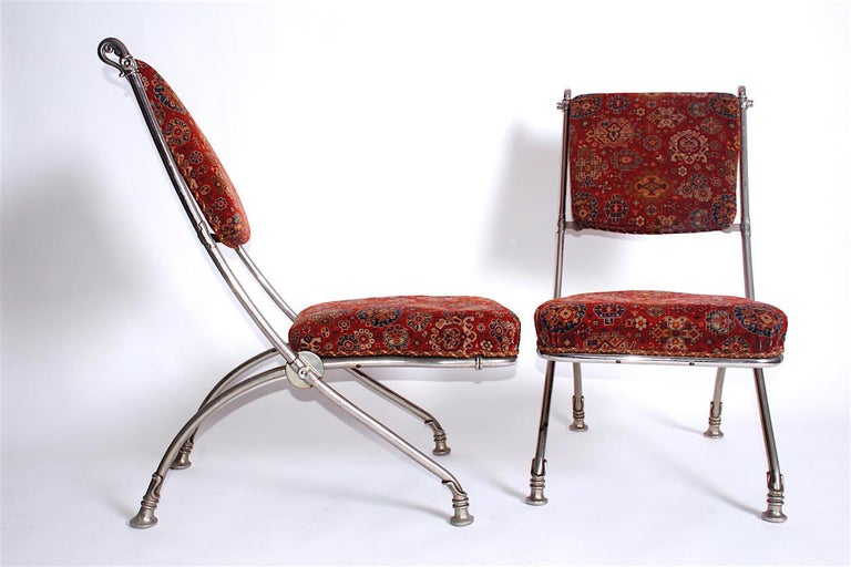 Folding Chair with Footstools For Sale at 1stDibs chairs with footstools