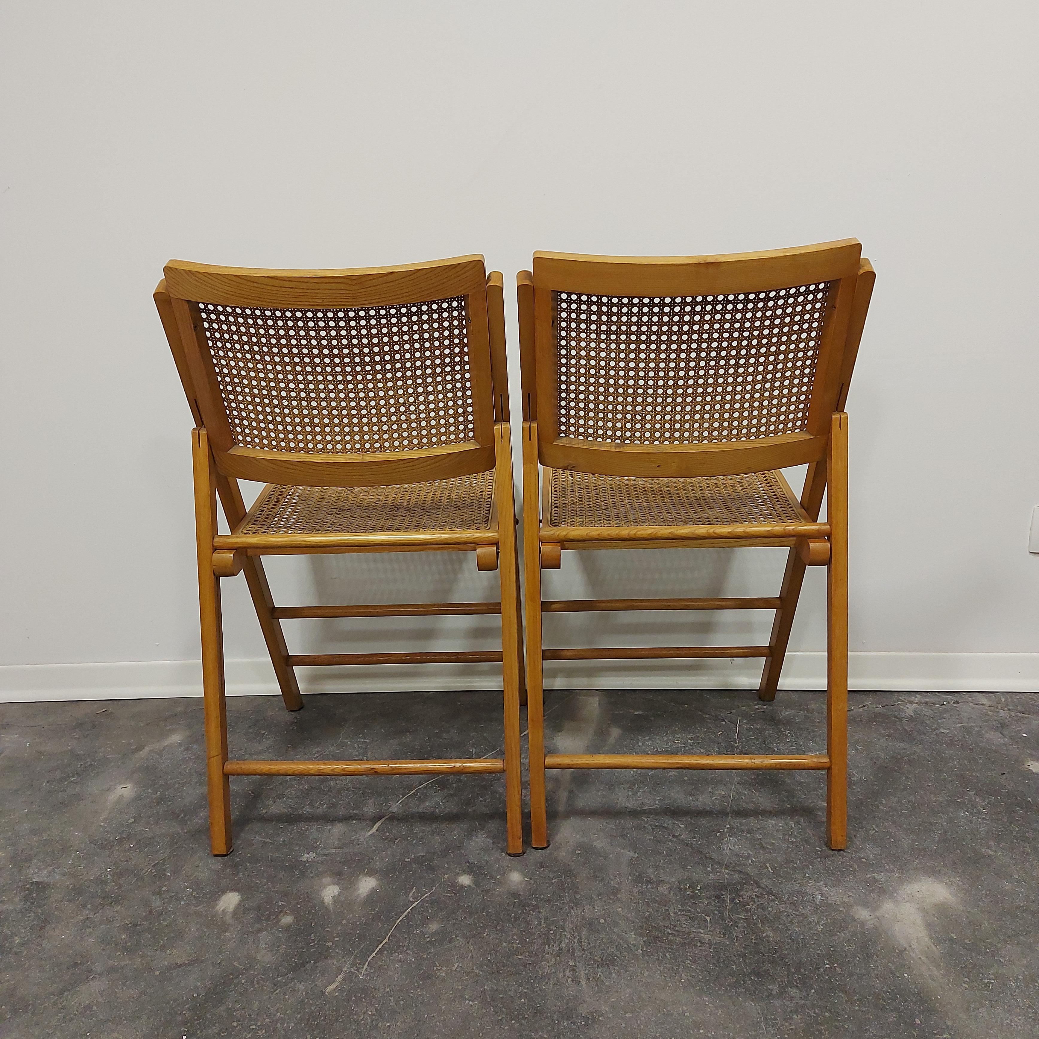 Folding chairs 1970s pair For Sale 3