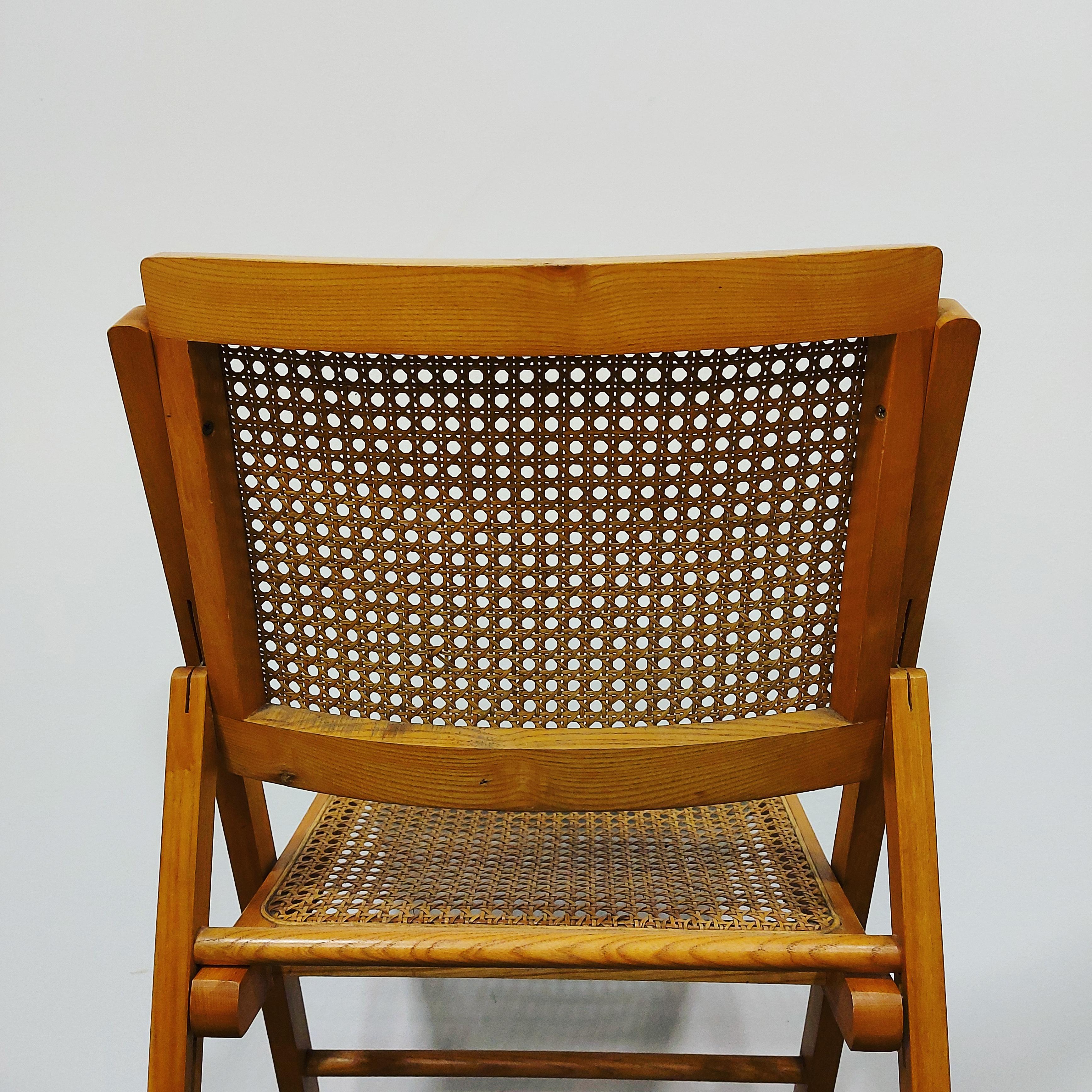Mid-Century Modern Folding chairs 1970s pair For Sale
