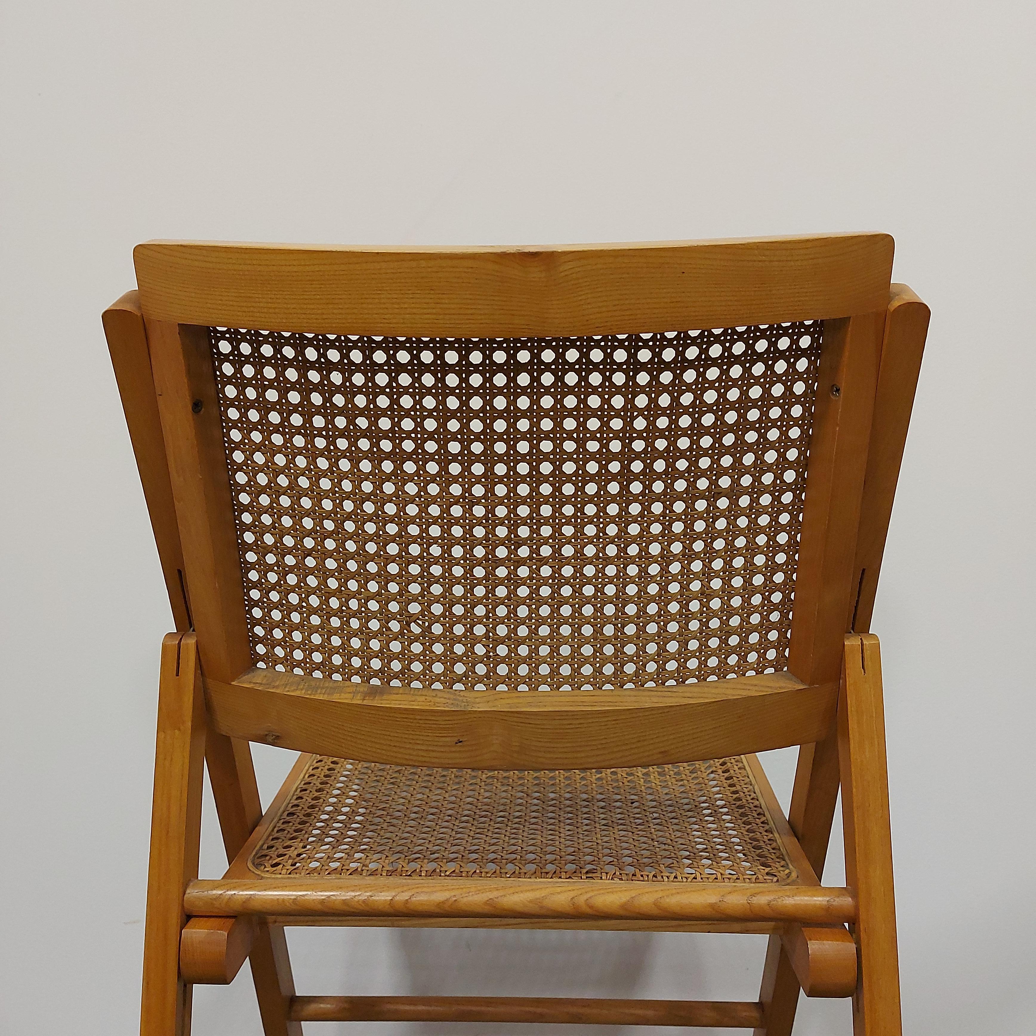 Late 20th Century Folding chairs 1970s pair For Sale