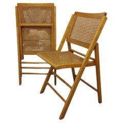 Folding chairs 1970s pair