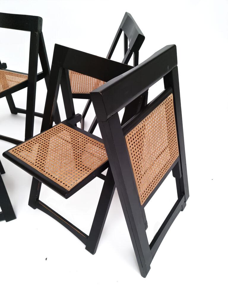 Folding Chairs in style of Aldo Jacober, 1960’s, set of 5 2